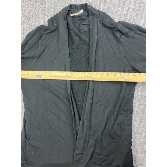 NAKED PRINCESS Flared Sleeve Robe Women's M/L Black Pockets Belt Loops Lounge - Picture 4 of 8